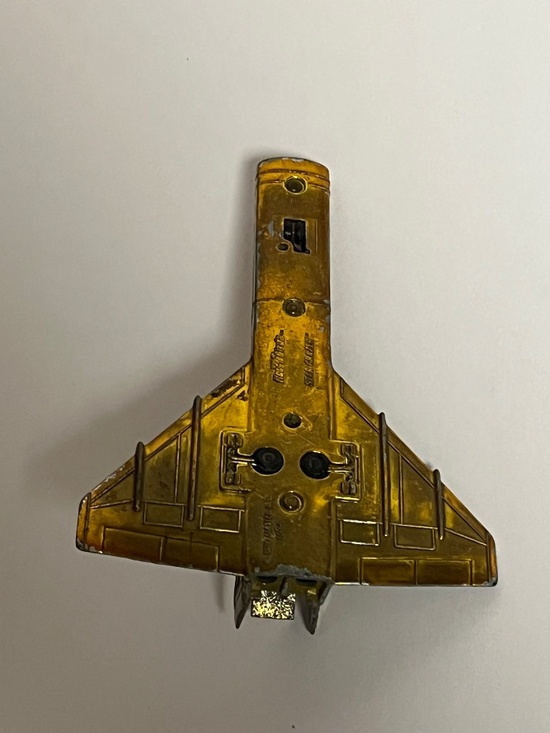 Vintage 1970 Hot Wheels Redline Mattel Hot Birds Star Grazer Gold Die Cast Plane - Picture 6 of 11